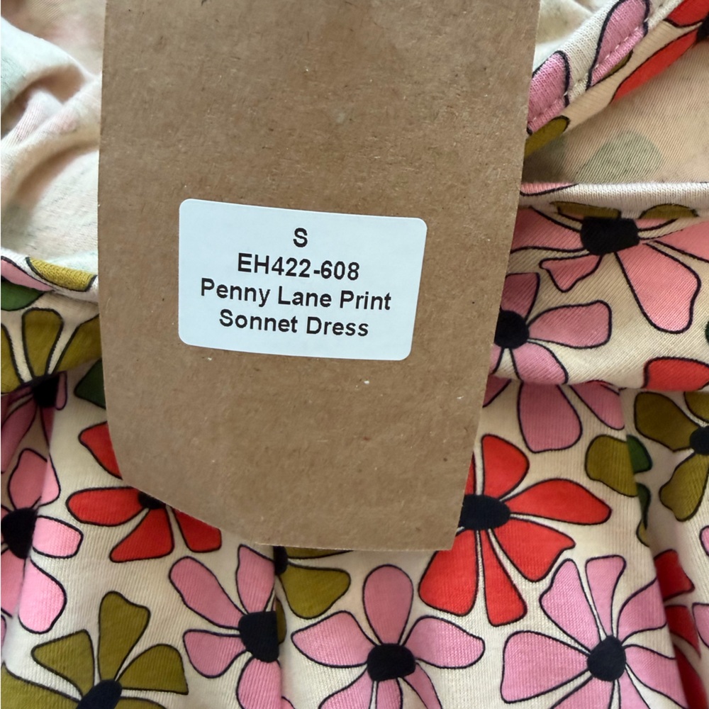 Effie's Heart Pink Floral A-Line Dress *new with tags* - Picture 3 of 5